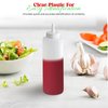 OCS Parts 8 Ounce Clear Squeeze Bottle | Easy to Squeeze Dishwasher Safe Condiment Bottles