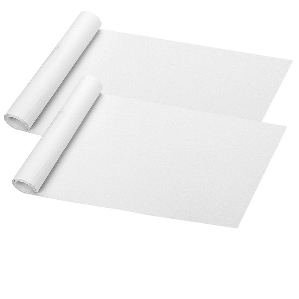 ZUEXT 9" x 33" Clear Skateboard Grip Tape Sheet 2 Pack, Bubble Free Waterproof Scooter Grip Tape, Longboard Griptape, Sandpaper for Rollerboard Stairs Pedal Wheelchair Steps (84x23cm)