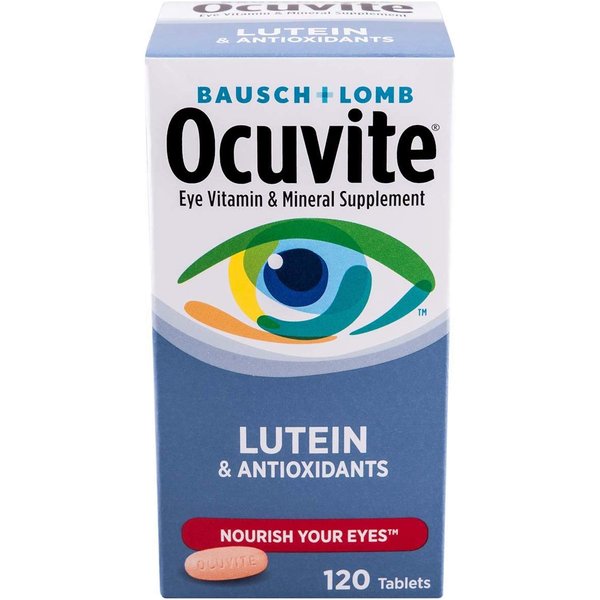 Ocuvite Nutrition For Eyes, Tabs By Bausch and Lomb 120'S ( pack of 3)
