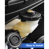 Brake Master Cylinder Tank Reservoir Cap Fits for Honda, Master Cylinder Cap Replace 46662-SLE-J01 46662-SDC-A02 46662-S8A-003