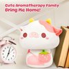 Caaaat Scented Stuffed Plush Toy, Cute Strawberry Cow Stuffed Animal with 2 Sweet Strawberry Scented Microbeads, Squishy Plushies Hugging Plush Decor Pillow for Boys & Girls