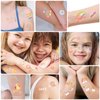 Cartoon Temporary Tattoos for Kids, 120 Pcs Glitter Styles | Flower Power Birthday Party Supplies, Smiley, Rainbow Arts and Crafts Tattoos Stickers for Girls Boys 559