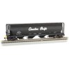 Canadian 4-Bay Cylindrical Grain Hopper with Flashing End of Train Device Canadian Pacific (Black W/Script lettering) - HO Scale