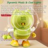 Miracland Dancing Frog Toy, Frog Musical Toy Electric Frog Dancing Toy Dancing Robot Toy Baby Soothing Toy Baby Head-up Training Toy Frog Toy for Boys and Girls with Lights and Music