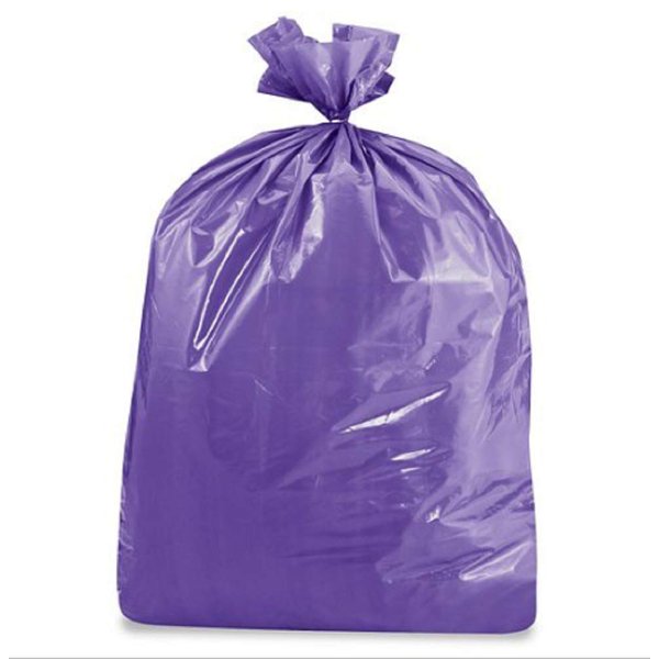 Purple Trash Bags (10, 14 GALLONS) Made in USA