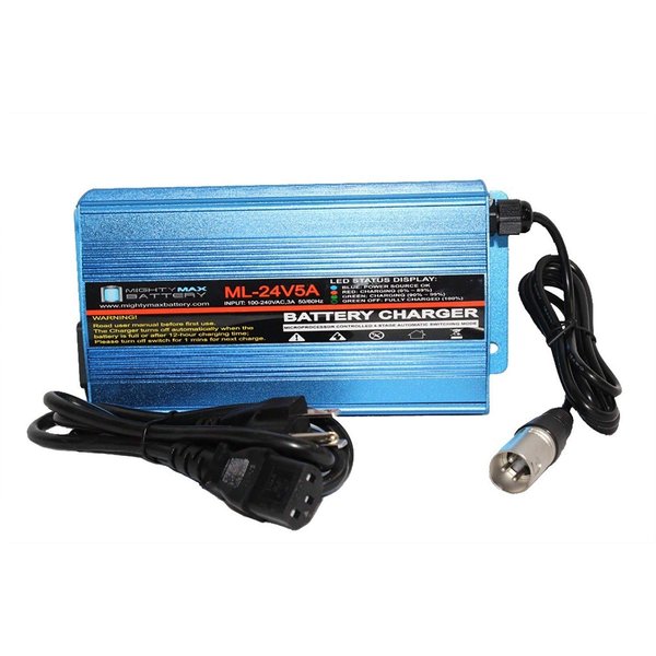 Mighty Max Battery 24 Volt 5 Amp Wheelchair Battery Charger Brand Product