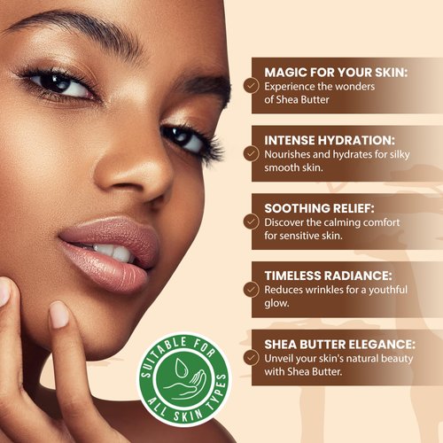 African Shea Butter Raw Unrefined 100% Pure Natural Organic Ivory Grade A - 8 oz - DIY Body Butters, Lotion, Cream, lip Balm & Soap Making Supplies, Eczema & Psoriasis Aid, Stretch Mark Product