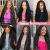 Human Braiding Hair Deep Wave Bulk Human Hair for Braiding 1 Bundle No Weft 10A Brazilian Virgin Curly Human Hair Extensions for Boho Braids Wet and Wavy Human Hair Braiding Hair 50g(20 inch)