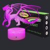 FlyonSea Dragon Gifts Dragon Light 16 Color Changing Dimmable Kids Night Light with Touch and Remote Dragon Toys Light as Birthday Gifts for Boys Kids