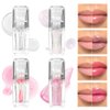 TIRDET Magic Color Changing Lip Oil, Lip Oil Color Changing, Hydrating Lip Gloss Warm Change, Big Brush Color Changing Lip Oil, Lip Changing Oil Long Lasting Shimmery, Non-sticky Primer Lip Tint