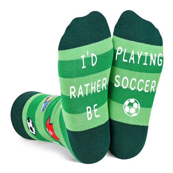 HAPPYPOP Gifts For Boys Girls Kids Soccer Gifts For Boys Girls Kids 10-12 Soccer In Dark Green, Boys Girls Kids Socks Kids Boys Girls Soccer Socks Youth