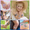 Waterproof Temporary Tattoos - 92pcs Butterfly Groovy Fake Tattoo for Kids, Stickers Party Favor Supplies Make Up Decoration, Festival Arts and Crafts Accessories Kits for Women Girls