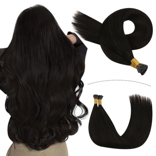 YoungSee I Tip Hair Extensions Human Hair Dark Brown Itip Human Hair Extensions Brown I Tips Brown Hair Extensions Itips Remy Hair Extensions I-Tip Hair Extensions Real Human Hair 20 Inch 1g/s 50g