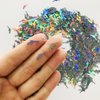 PrettyG 10 Grams/Pack -12mm Gun Shape Holographic Glitter Sequins - Festival Rave Beauty Makeup Face Body Nail Art Decoration LB1002