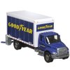 Matchbox Working Rigs Die-Cast Vehicle - International Box Truck ~ Inspired by Goodyear ~ Blue and White ~ 70th Anniversary Series