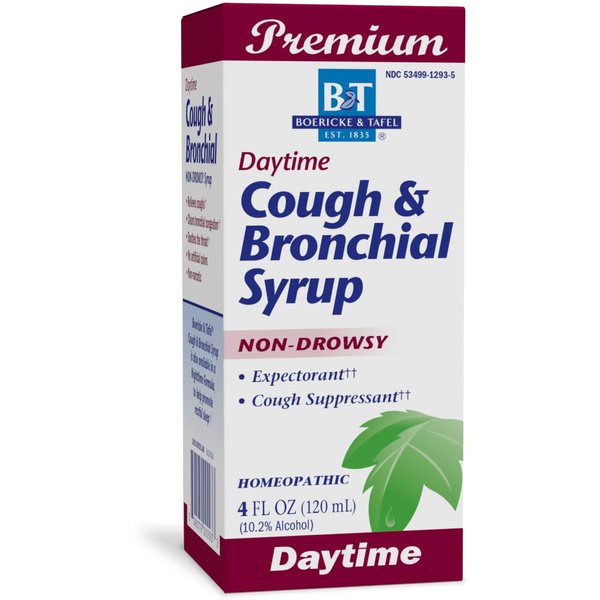Nature's Way Boericke & Tafel Daytime Cough & Bronchial Syrup, Cough Suppressant†† & Expectorant††, Non-Drowsy, 4 Fl. Oz