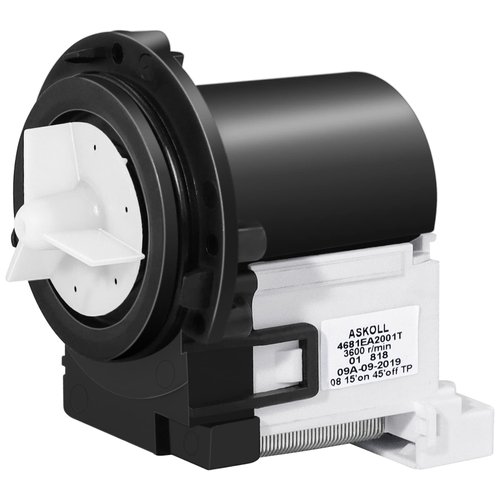 4681EA2001T Washer Drain Pump Motor OEM- Compatible with LG & Kenmore Washers WM8000HVA WM2101HW WM2301HR WM2487HRMA MAH5500BWW WM3670HWA WM0642HW WM2077CW WM2277HS