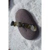 Labradorite Stones on a Silver French Barrette Hair Clip