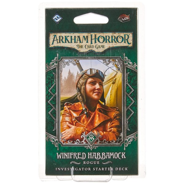 Fantasy Flight Games Arkham Horror The Card Game Winifred Habbamook Starter Deck - Unleash a Reckless Survivor's Power! Cooperative Living Card Game, Ages 14+, 1-4 Players, 1-2 Hour Playtime, Made