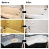 Globalcom Bathtub Refinishing Kit White, 17oz Bathtub Resurface kit Bathroom Countertop Paint Repair Kit Porcelain Sink Paint Fiberglass Bathtub Paint Tub and Tile Refinishing Kit Paint