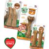 Nylabone Healthy Edibles Natural Dog Chews Long Lasting Ham, Bacon, & Venison Flavor Treats for Dogs, Medium (5 Count)