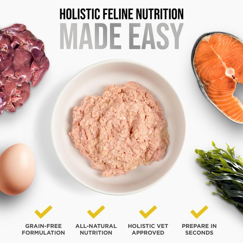 Know Better for Cats – Chicken Recipe, RAW Cat Food Premix/Supplement for Making Homemade Cat Food, All Natural, Holistic Veterinarian Approved, Grain Free, No Artificial Additives