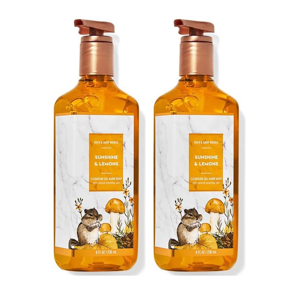 Bath & Body Works Deep Cleansing Gel Hand Soap 2 Pack 8 oz. (Sunshine & Lemons)