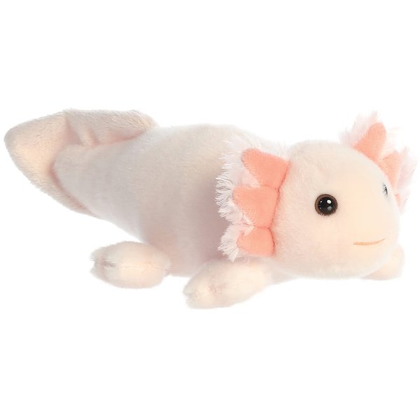 Aurora® Adorable Mini Flopsie™ Axel Axolotl Stuffed Animal - Playful Ease - Timeless Companions - Pink 8 Inches