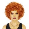 HUNIGIR Orange Curly Wig Women Short Afro Wig 70s Orange Wig for Unisex Adult Heat Resistant Synthetic Cosplay Halloween Costume Wig (Orange)