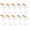 AllTopBargains 30 Plastic PET Lip Gloss Bottles 10ML Balm Container Clear Stopper Gold Lot