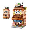ASSTYSXH Japanese Street View Ramen Shop, Mini Building Blocks Bricks Set, 412PCS Mini Building Blocks Model Mini Shop Bricks Set, Creative Thinking DIY Toy for Adults Kids Boys Girls