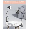 BOHON Desk Lamp 3 Color Modes 10 Brightness Dimmer Reading Light 10W 38 LED Clamp Lamp with Auto Off Timer 360° Flexible Gooseneck Clip on Light for Bed Bedside, AC Adapter Include