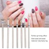 Sealing Cuticle Nail Drill Bit Ceramic Bits Set 7pcs 3/32 inch Diamond Carbide Electric Grinding Head Tool Cone Cuticle Nail Sealing Drill Bit for Remove Acrylic Gel Nails Manicure Pedicure (#3)