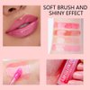 Mysense Plumping Lip Glow Oil, Hydrating Lip Gloss Transparent Lip Oil Tinted, Glossy Lip Moisturizer for Lip Care and Dry Lips Nourishing, 03