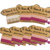 KIWILEPI Bachelorette Party Favors, 7 Packs Bachelorette Hair Ties Bridesmaid Proposal Gifts Pink Blush White Diamond Hair Tie for Bride Team Cute Bridesmaid Wedding Gifts Valentines Day Supplies