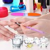 9Pcs Nail Art Brushes Dappen Dish Set for Monomer Acrylic Nail Liquid Powder: 2 Dappen Dish for Acrylic Nails with Lid & 2 Glass Nail Cup Crystal Monomer Dish & 5 Acrylic Nail Brush