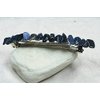 Dumortierite Stone French Barrette Hair Clip 4" or 100 mm Length