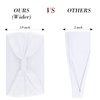 Wecoe 6 Pack White Headbands for Women Wide Elastic Headbands Fashion African Headbands For Wigs Head Wrap Knotted Headbands Sports Running Workout Yoga Headbands Halloween Hair Accessories For Women