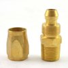 LEFITPA Replacement 2-Pack 3/8 Inch Reusable Hose-End Repair Fitting 3/8 Inch NPT Male Polyurethane Hose for Interstate Pneumatics HRPZ26-06