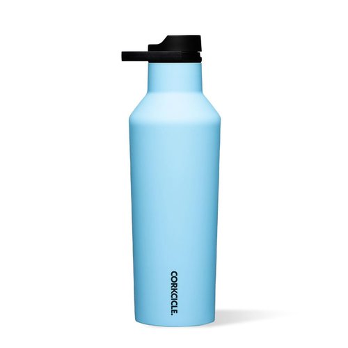 Corkcicle Sport Canteen Insulated Tumbler, Santorini, 32 oz – Reusable Water Bottle Keeps Beverages Cold for 25 Hours & Hot 12 Hours – Cupholder Friendly Tumbler with Screw-On Cap