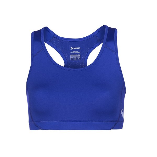 Soffe womens Mid Impact Sports Bra, Royal, X-Small US