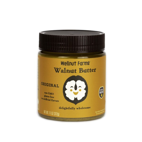 Wellnut Farms Walnut Butter - All Natural Walnut Butter Spread - Plant Based Omega 3 Nut Butter - Vegan, Keto Friendly, Gluten Free - Original (11 oz)