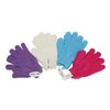 Exfoliating Shower Bath Gloves【4 Pair】Double Side Durable Nylon Shower Gloves Body Scrub Exfoliator & Bathing Accessories for Men,Women & Kids Bath Scrubber for Acne & Dead Cell