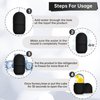Ice Roller for Face and Eye, Ice Face Roller,Facial Beauty Ice Roller Skin Care Tools, Ice Facial Cube, Gua Sha Face Massage, Silicone Ice Mold for Face Beauty(Black)