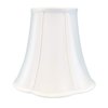 Royal Designs Flare Bottom Outside Corner Scallop Bell Lamp Shade, White, 6" x 12" x 10.25"