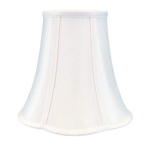 Royal Designs Flare Bottom Outside Corner Scallop Bell Lamp Shade, White, 6" x 12" x 10.25"