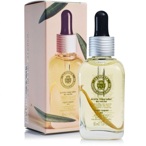 La Chinata Night Repairs Oil - Olive Oil Face oil for dry skin– Organic Face Oil For Women Anti aging -Facial Skin Care