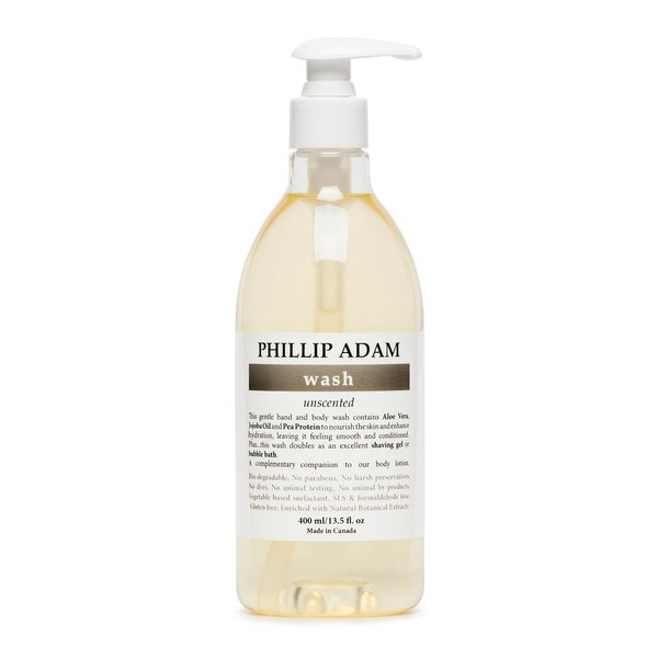 PHILLIP ADAM Body Wash Unscented, 13.5 Oz