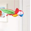 Inflatable Flying Parrot Tropical Beach /Swimming Pool Party Decor Summer Colorful Birthday/Wedding Party Supplies 4pcs