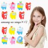 JUNIQUTE 72 PCS Game Party Favors, Video Game Party Keychain Ring Brooch Stickers Pass Ticket Lanyard Party Gift Bags for Kids Cartoon Fans Birthday Party Supplies Decorations Goodie Bags Filler